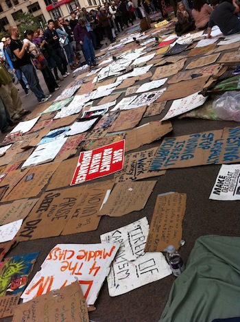 Occupy Wall Street Signage